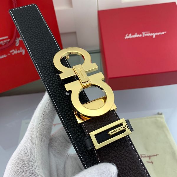 salvatore ferragamo皮帶 菲拉格慕2020新款 HF2020012牛皮雙面荔枝紋時尚腰帶