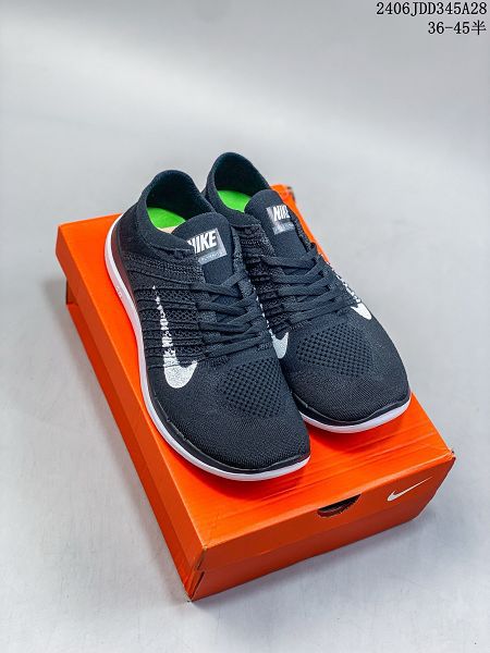 Nike FREE 4.0RN跑步訓練夏季透氣輕便緩震運動鞋 2024新款男女鞋