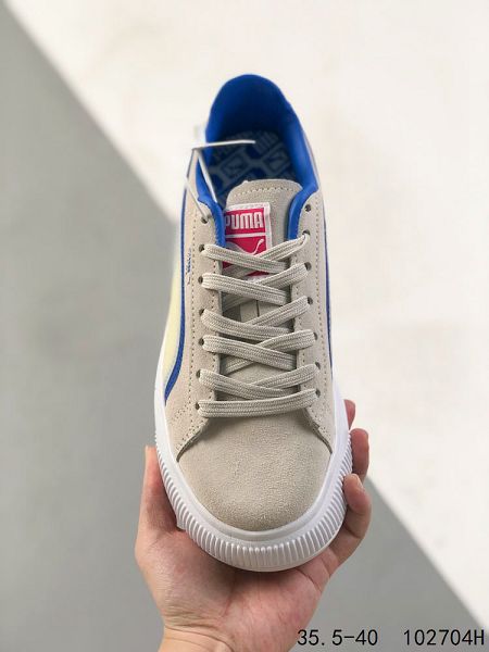 PUMA SMASH v2 VULC CV 2023新款 厚底皮面女款休閒板鞋