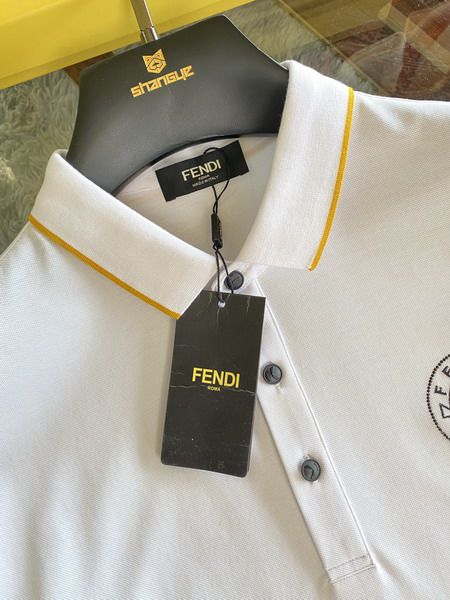 fendi polo衫 2021新款 芬迪翻領短袖polo衫 MG0318款