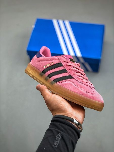 Adidas Originals Gazelle Indoor 復古三葉草2024男女鞋 防滑透明橡膠板鞋經典運動鞋