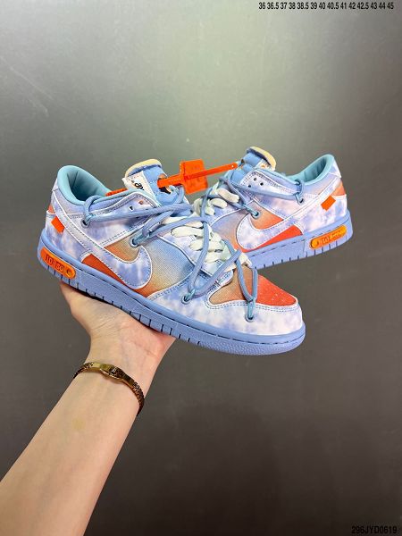 OFF-WHITE x Nike Dunk Low x FL 2022新款 三方聯名款男女生解構綁帶滑板鞋