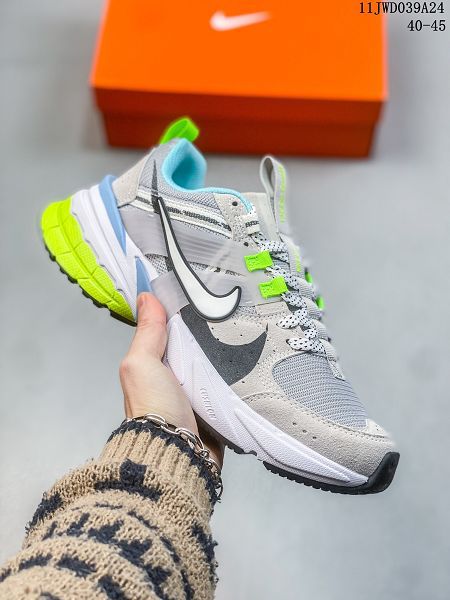 Nike V2K Runtekk 黑銀老爹鞋厚底復古跑步鞋女鞋