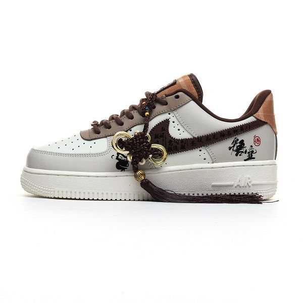 Nike Air Force 1 Low 07 2024最新款男女款 悟空 美拉德白棕 低幫休閒運動板鞋