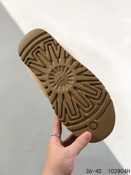 UGG W Mini Bailey Button Bling 2023秋冬女生迷你中低筒加絨休閒百搭厚底短靴