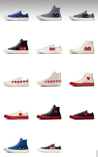 CDG x Converse 1970s Chuck Taylor All Star 2023新款 川久保玲愛心聯名男女款運動板鞋