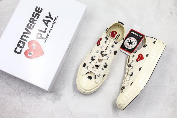 CDG x Converse chuck taylor all star 2020新款 川久保玲波點情侶款帆布鞋