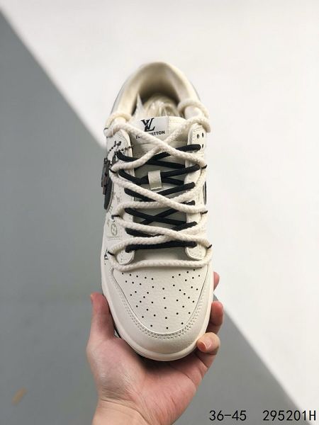 Nike SB Dunk Low 2024新款男女生綁繩綁帶系列 LV聯名復古低幫休閒運動滑板板鞋