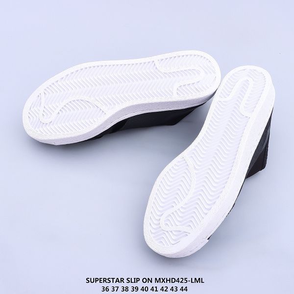 Adidas Superstar Slip-On 2022新款 經典交叉綁帶貝殼頭男女款休閑板鞋