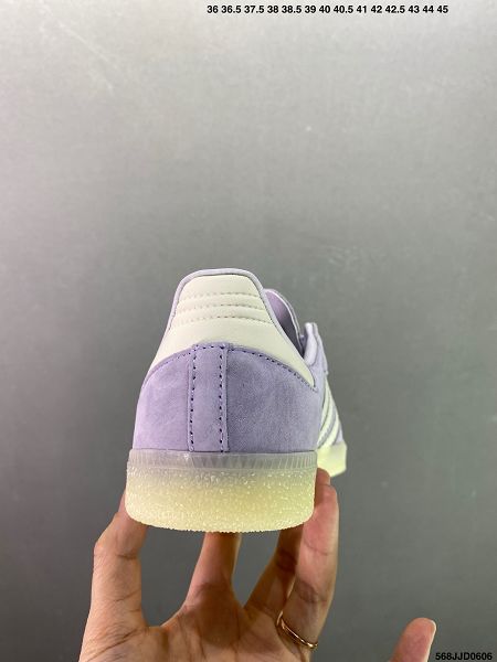 adidas originals Samba 2024男女款紫色休閒板鞋