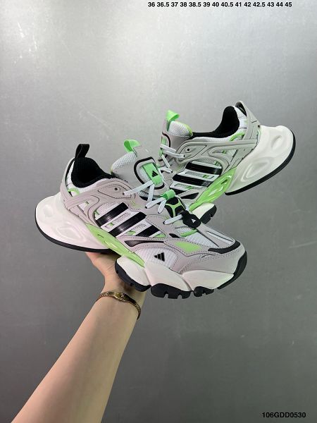 Adidas XLG RUNNER DELUXE 系列 2024新款男女生低幫老爹風增高復古中性休閒運動慢跑鞋