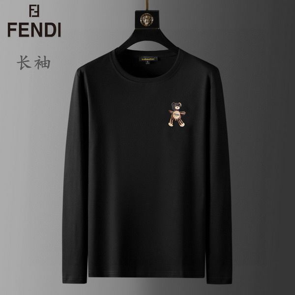 fendi長t 2022新款 芬迪圓領長袖T恤 MG0421-2款