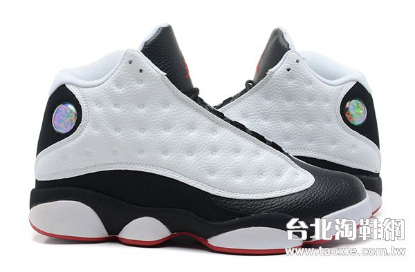 air jordan 13代 潮人必備休閒白黑色 情侶鞋 火爆熱賣