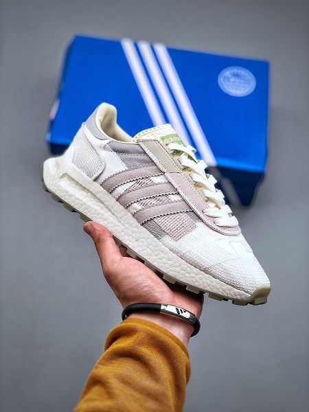 adidas Originals Retropy E5 2022新款 爆米花速度輕盈複古系列男女款透氣慢跑鞋