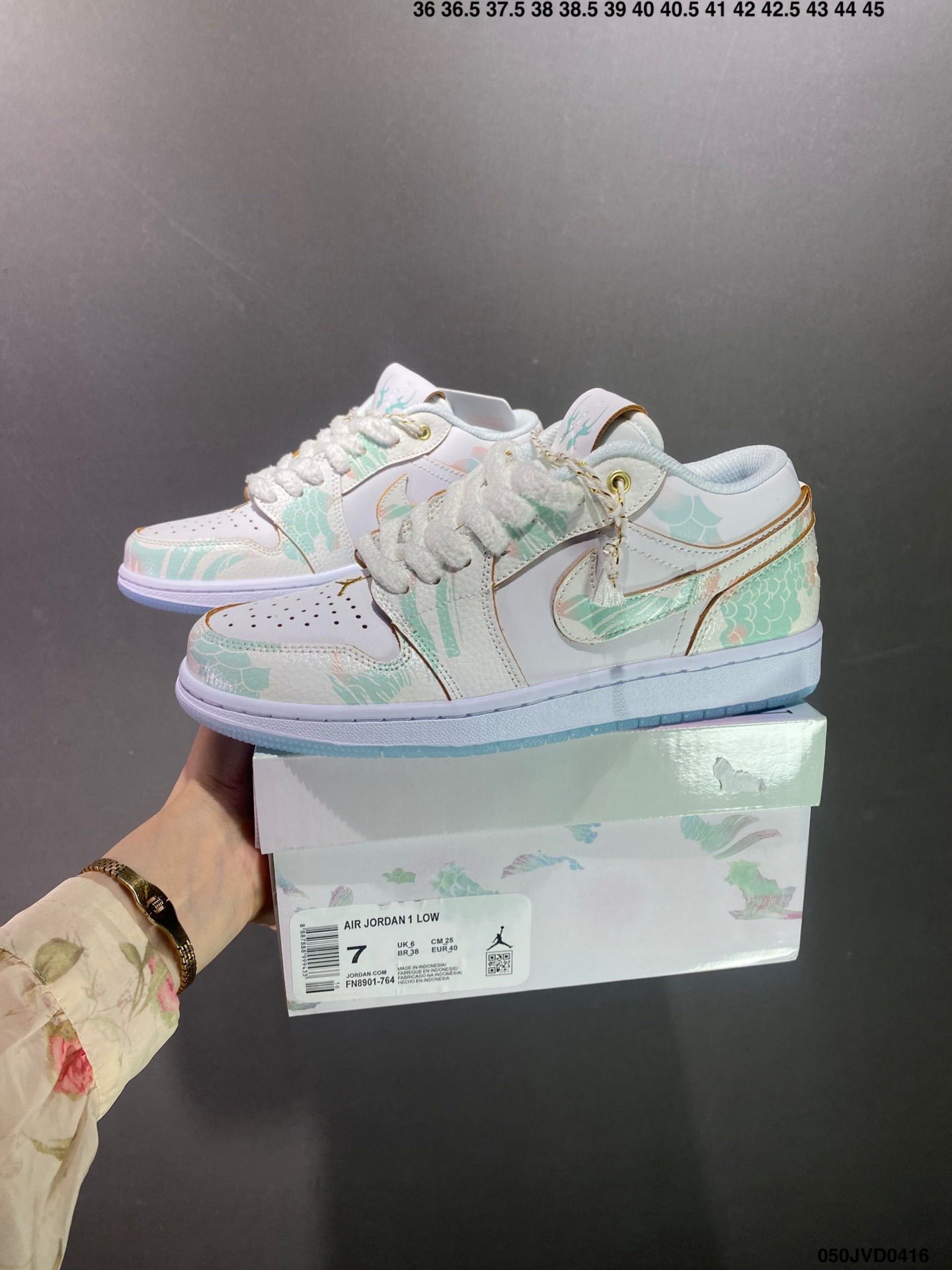 Air Jordan 1 Low Philippines 2024新款情侶款低幫 御龍青花 龍年限定休閒鞋