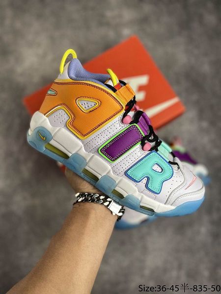 Nike Air More Uptempo 96 QS 2021新款 皮蓬大AIR經典系列男女款籃球鞋 帶半碼