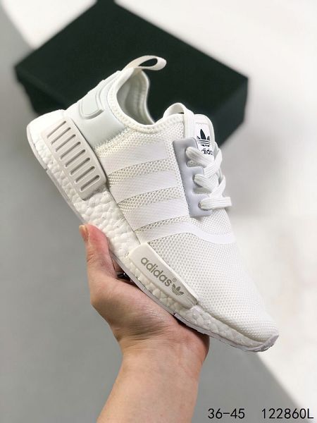 Adidas Boost NMD R1 2023新款 彈力針鞋織面男女款慢跑鞋