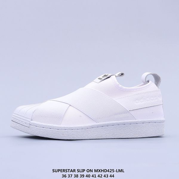 Adidas Superstar Slip-On 2022新款 經典交叉綁帶貝殼頭男女款休閑板鞋