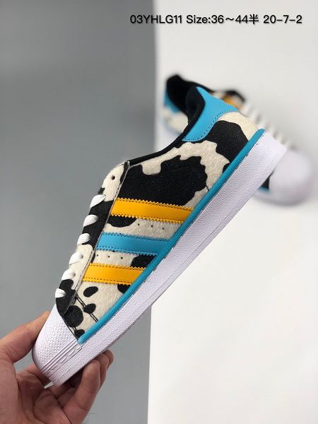 Adidas Superstar 2020新款 貝殼頭奶牛男女生低幫板鞋