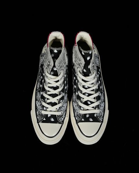 Offspring Paisley x Converse 1970s Pathwork 聯名款 拼接腰果花高幫帆布鞋情侶鞋