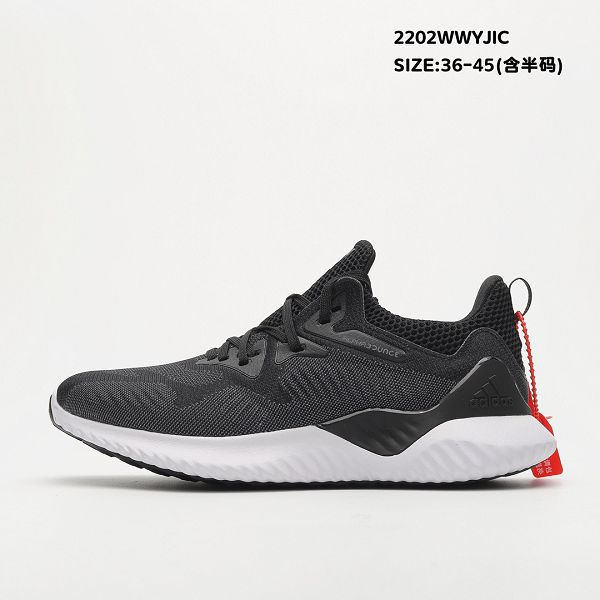 Adidas AlphaBounce Instinct M阿爾法本能輕量緩震系列 情侶款休閒慢跑鞋 