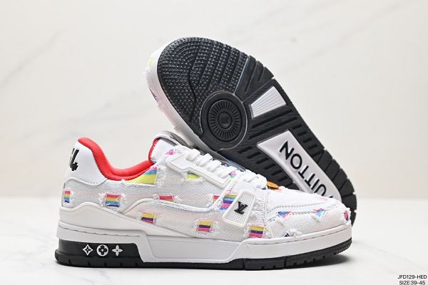 Louis Vuitton Trainer Sneaker Low 2024男生休閒運動文化百搭板鞋