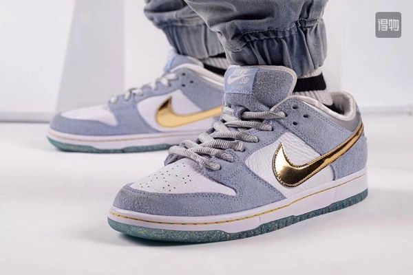 Sean Cliver x Nike SB Dunk Low Pro QS 2020新款 藍色 情人節男生滑板鞋