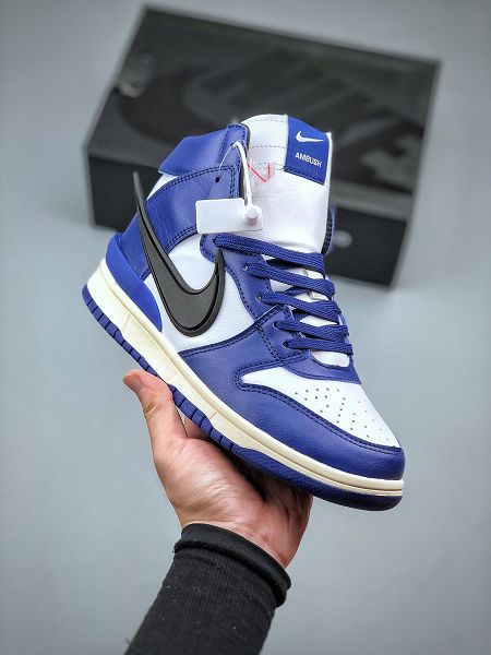 AMBUSH x Nike Dunk High 皮革熒光大鈎 扣籃系列 2023最新男女款高幫休閒運動板鞋