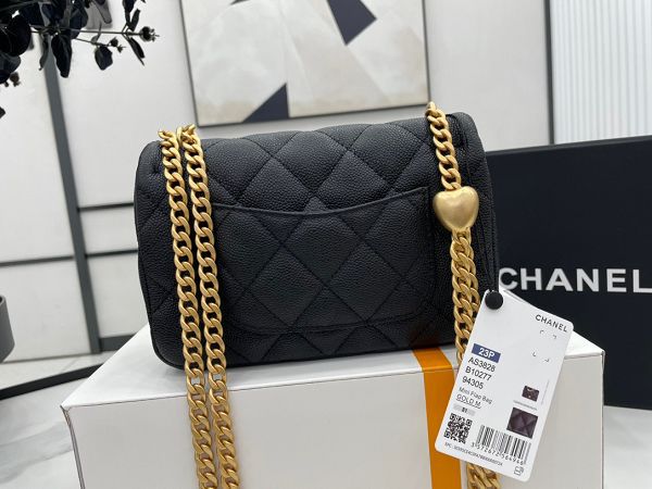 chanel包包 香奈兒2023新款手提包 DSAS3828金球愛心款單肩斜挎包