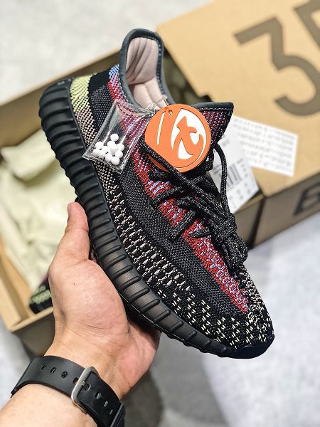 Adidas Yeezy Boost 350 V2 2020新款 真爆椰子情侶款慢跑鞋 帶半碼