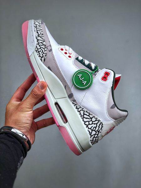 Air Jordan 3 Retro Wings 2024新款男女生爆裂紋運動籃球鞋