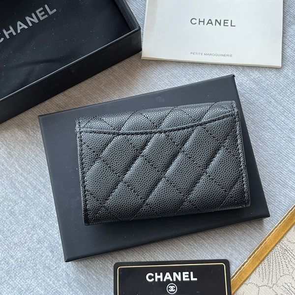 Chanel皮夾 香奈兒2023新款零錢包 ZJP0214時尚卡包翻蓋短夾