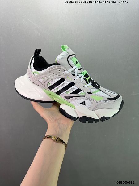 Adidas XLG RUNNER DELUXE 系列 2024新款男女生低幫老爹風增高復古中性休閒運動慢跑鞋