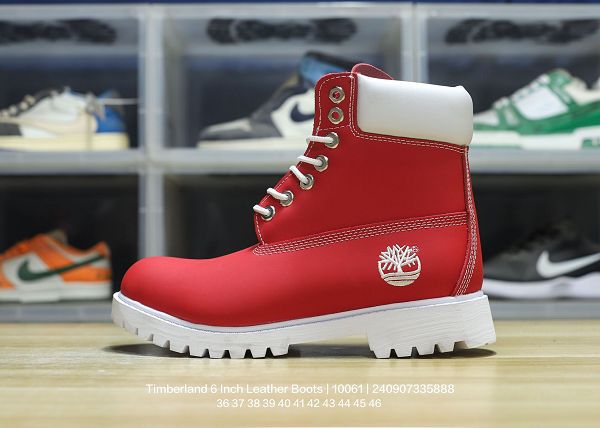 Timberland 2024最新男女款 採用磨砂皮革鞋面 防滑靴子