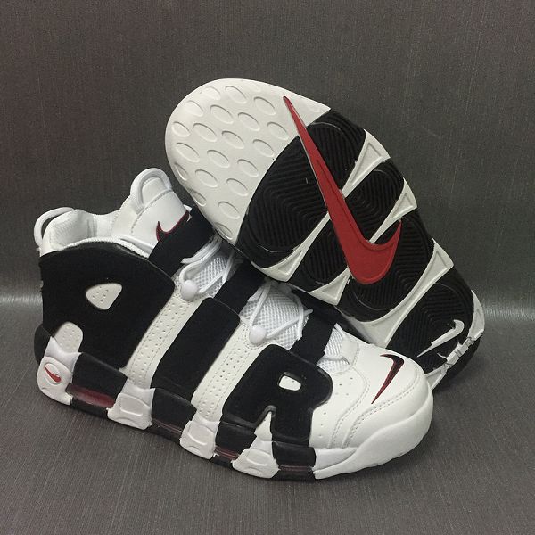 nike air more uptempo pippen 皮蓬大air字母 全气垫情侣款篮球鞋 白