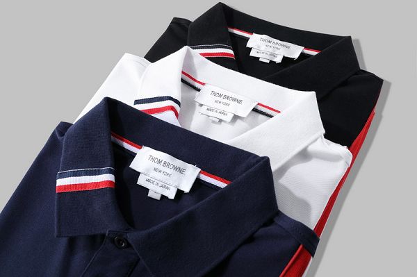 thom browne polo衫 2021新款 湯姆·布朗翻領短袖polo衫 MG0319款