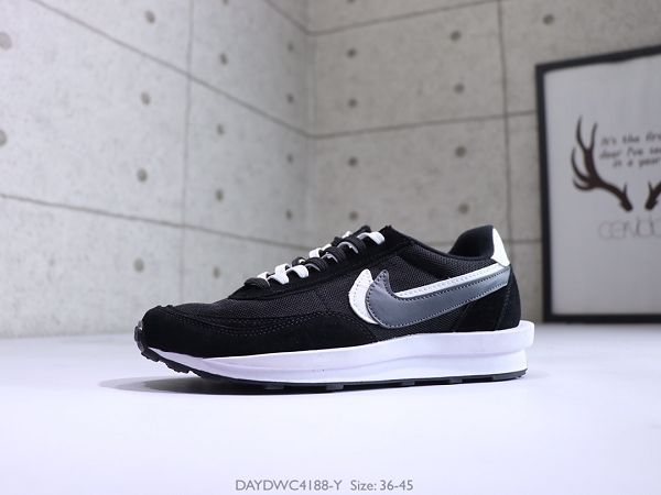 nike 2021新款 華夫結構雙鉤雙層網面軟底復刻情侶款慢跑鞋