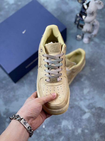 Nike Air Force 1 2024全新男女款棕色低幫休閒板鞋