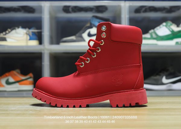 Timberland 2024最新男女款 採用磨砂皮革鞋面 防滑靴子