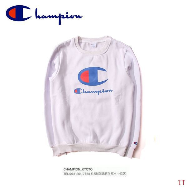 champion衣服 2016秋冬新款 冠军大logo印花纯色简约纯棉男生卫衣圆领