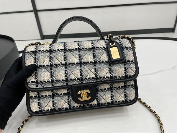 chanel包包 香奈兒2022新款手提包 DSAS3652/AS3653時尚編織布單肩斜挎包