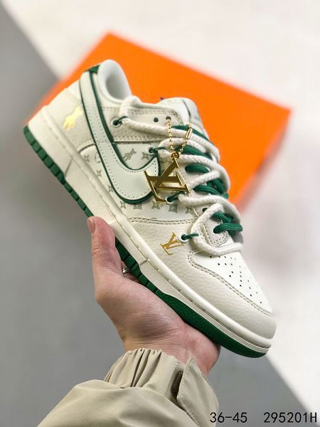 Nike SB Dunk Low 綁繩綁帶系列 LV積木熊聯名 2024全新男女款復古低幫板鞋