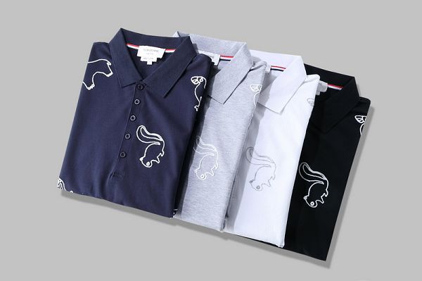 thom browne polo衫 2021新款 湯姆·布朗翻領短袖polo衫 MG0318款