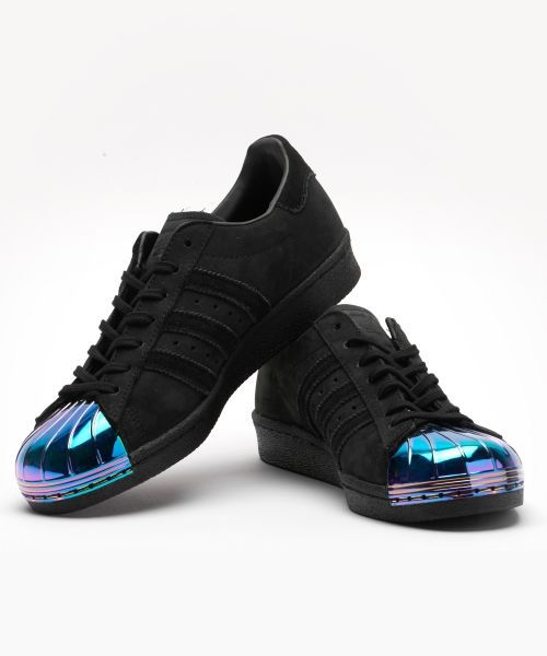 adidas superstar 三叶草变色龙贝壳头 低帮时尚情侣款板鞋 黑色