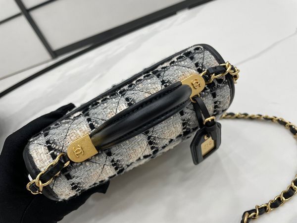 chanel包包 香奈兒2022新款手提包 DSAS3652/AS3653時尚編織布單肩斜挎包