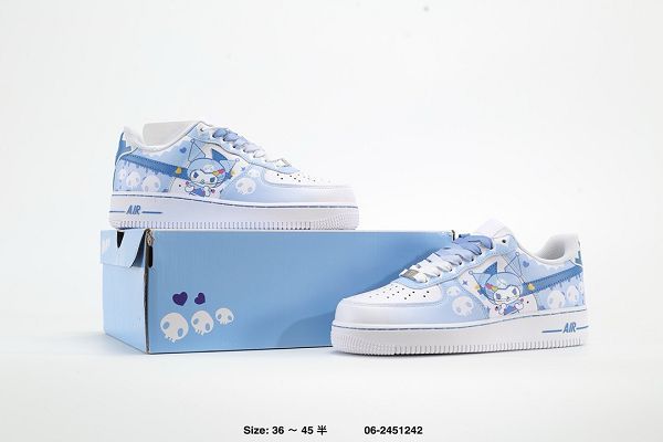 Nike Air Force 1 Low 07 奇幻魔法Melody Kuromi聯名款 2024最新情侶款休閒板鞋