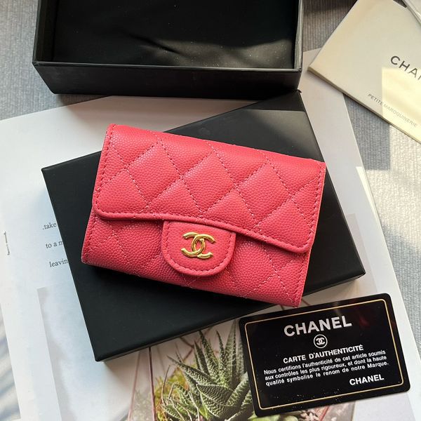 Chanel皮夾 香奈兒2023新款零錢包 ZJP0214時尚卡包翻蓋短夾