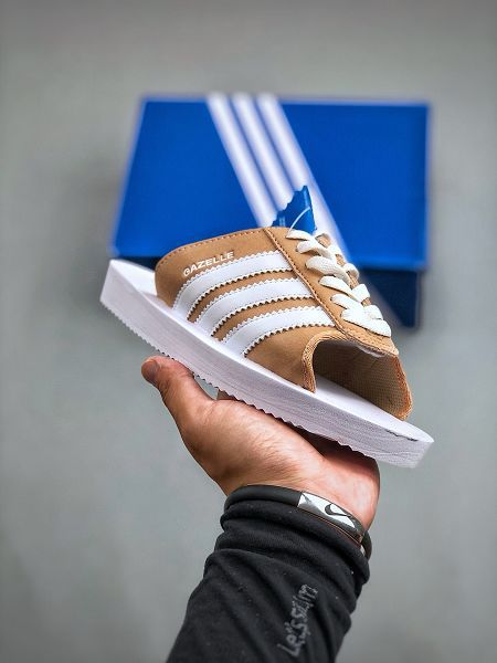 Adidas originals GAZELLE BEACH 2024新款男女鞋 舒適百搭沙灘涼鞋