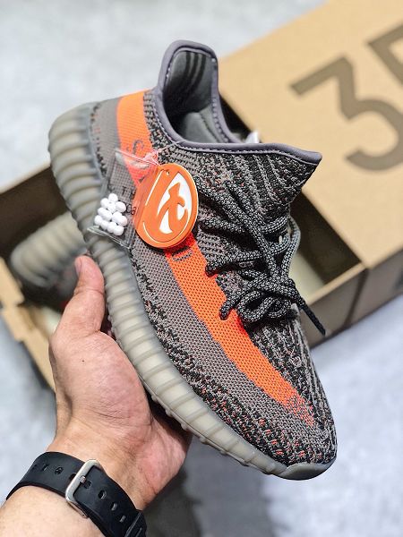 Adidas Yeezy Boost 350 V2 2020新款 真爆椰子情侶款慢跑鞋 帶半碼