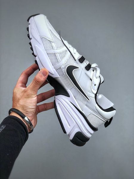 Nike Wmns V2K Runtekk LowWhiteBlack2024最新情侶款未來復古老爹風百搭休閒運動慢跑鞋白黑色